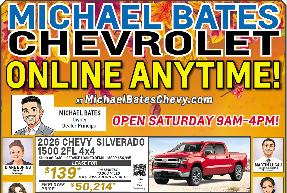 2026 Silverado 1500 Offer | Michael Bates Chevrolet in Woodhaven MI