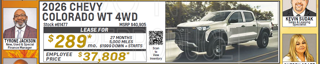 2026 Trax Offer | Michael Bates Chevrolet in Woodhaven MI