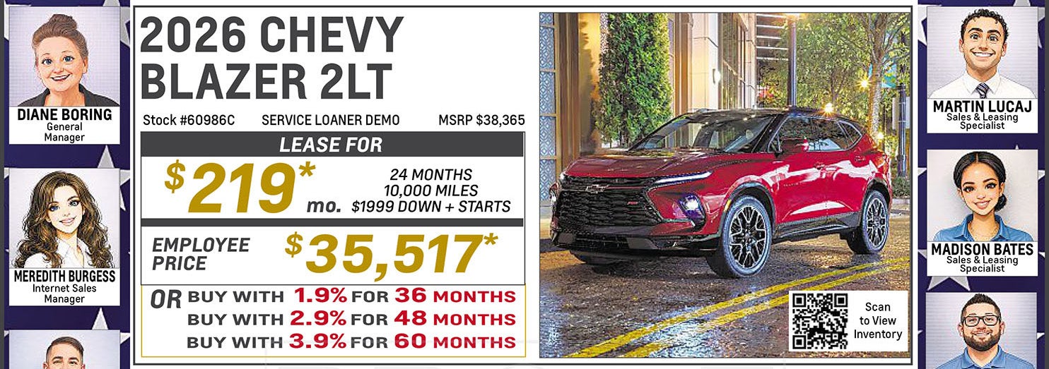 2026 Blazer 2LT Offer | Michael Bates Chevrolet in Woodhaven MI