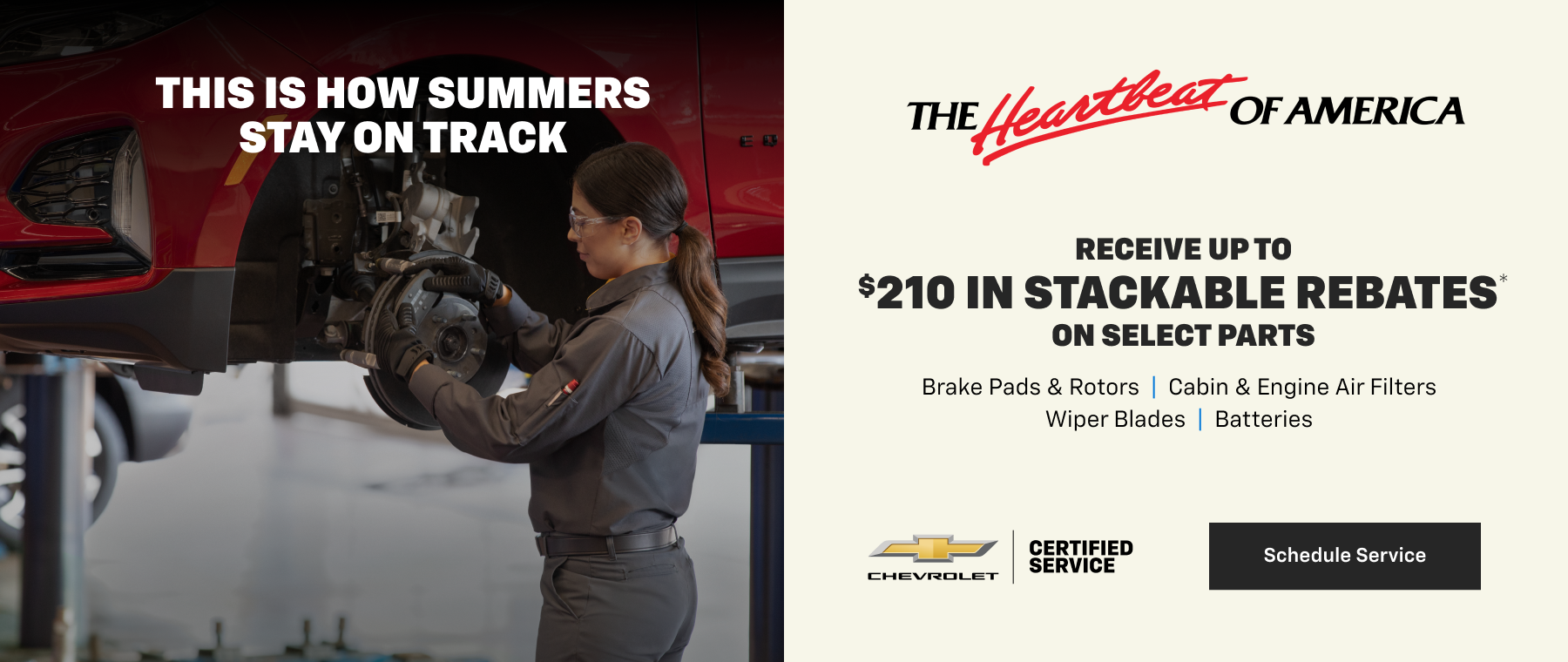 This is how summers Stay on Track at Michael Bates Chevrolet in Woodhaven